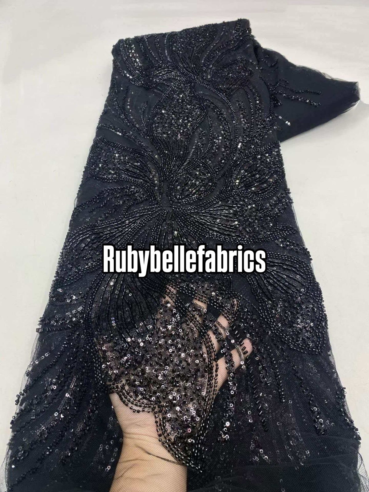 Argus Floral Sequin beaded Fabric