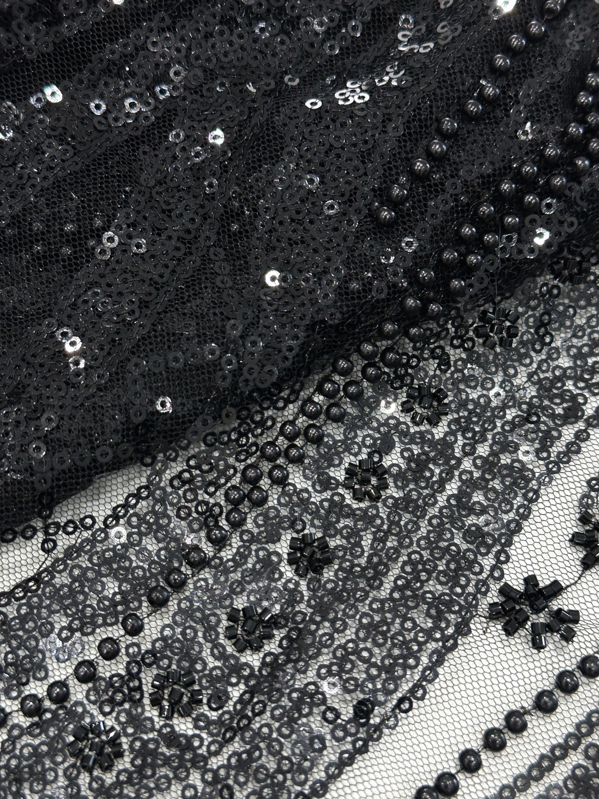 Velix Beaded Sequin Fabric