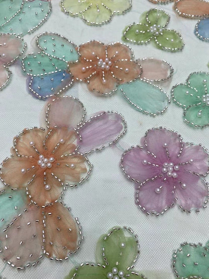 Uelle High Quality Beaded Fabric