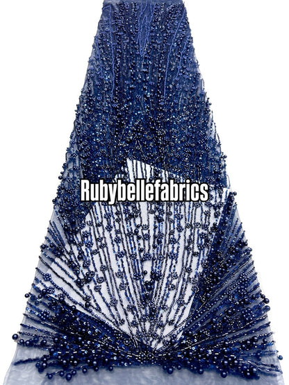 Encia Beaded Lace Fabric