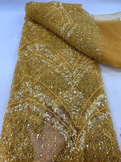 Tiliee High Quality Beaded Fabric