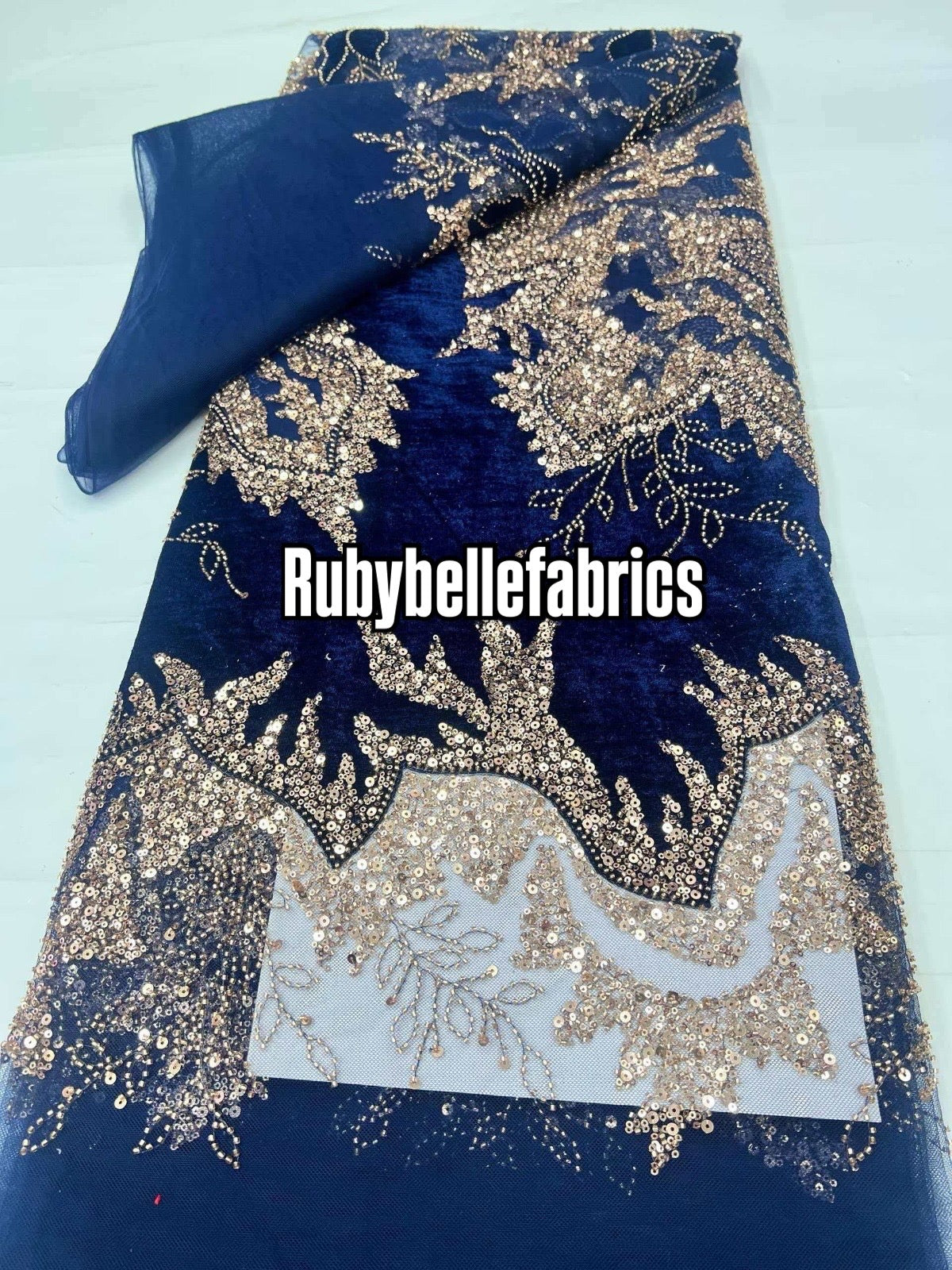 Loomxy Beaded Velvet Fabric