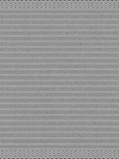 Osint Silver Grey Geometric Eyelet Lace Fabric