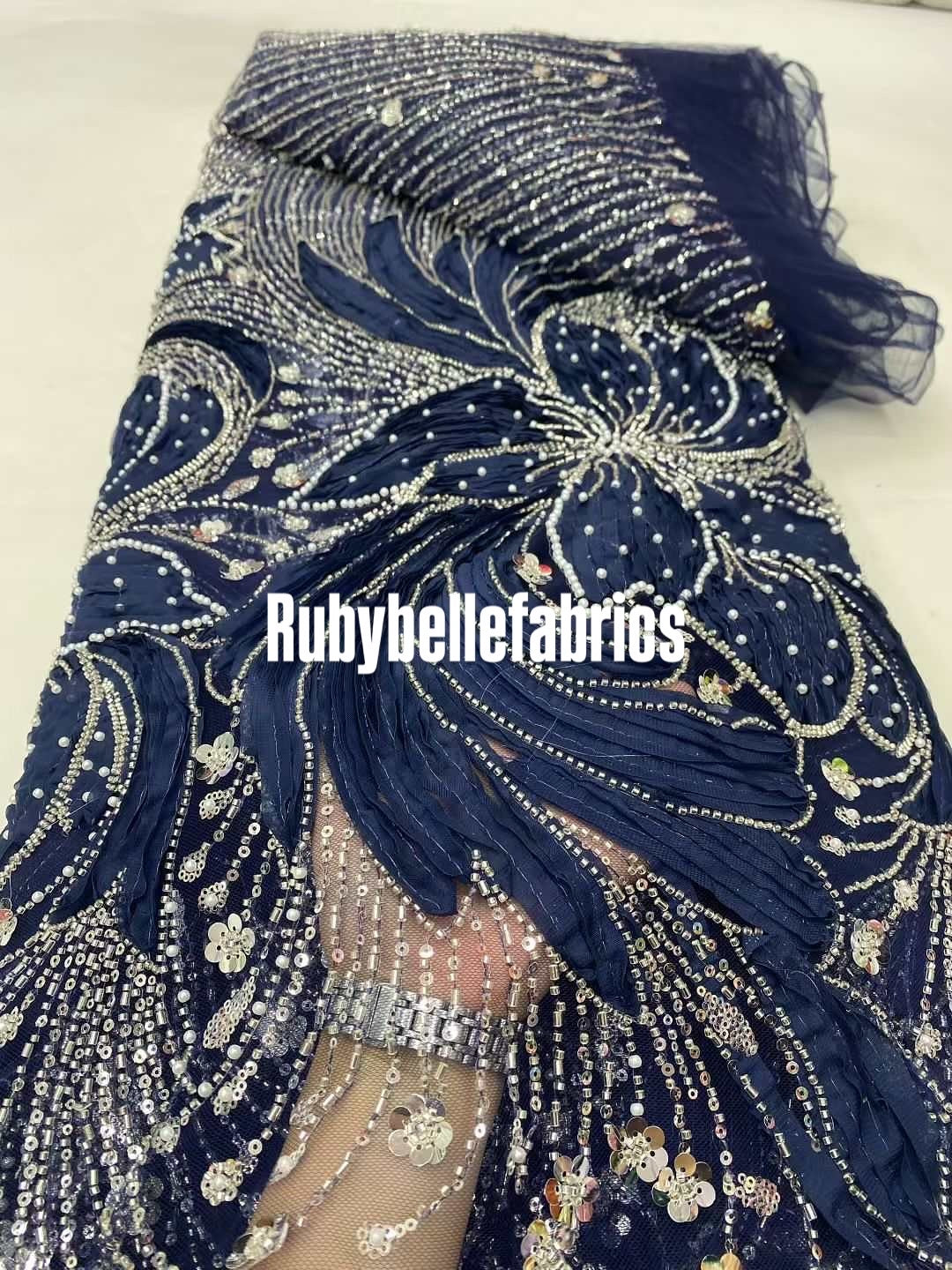 Lemier Beaded Petal Luxury Fabric