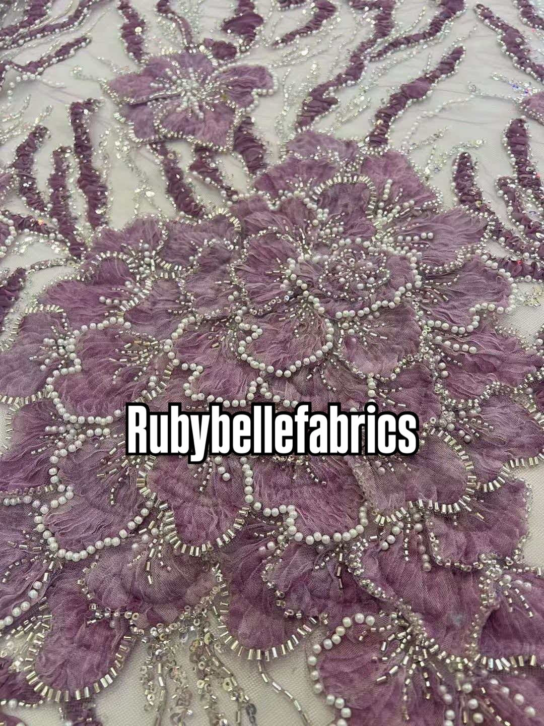 Sirelle Beaded Sequin Lace Fabric