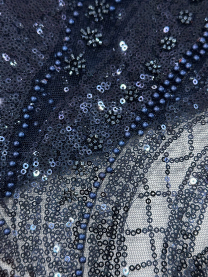 Velix Beaded Sequin Fabric