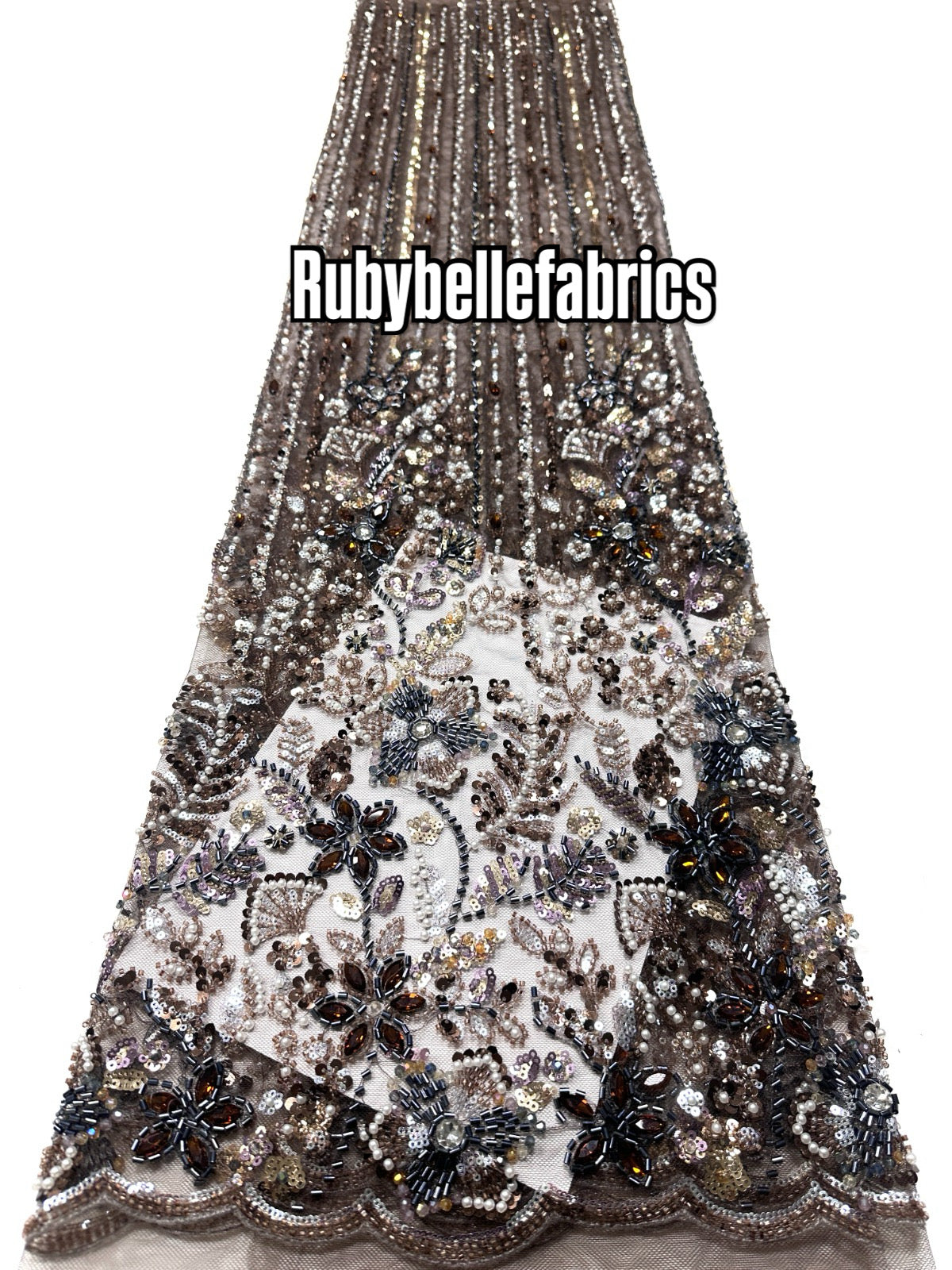 Dillixy Sparkle Crystal Lace Fabric