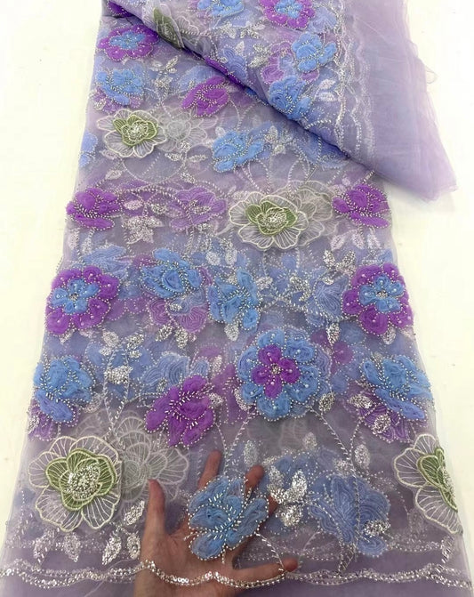 Hallell 3D Luxury Fabric - Lilac