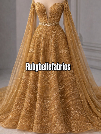 Arning Beaded Lace Fabric