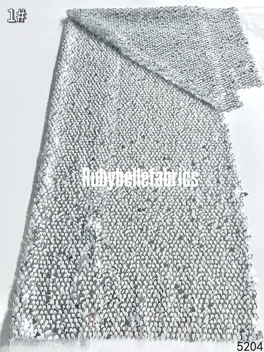 Luxury Sparkle Sequin Mesh Tulle Fabric by the Yard