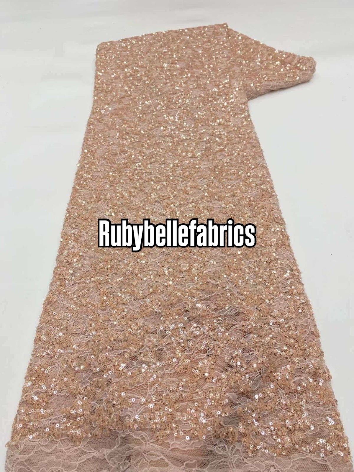 Umber Net Sequin Fabric