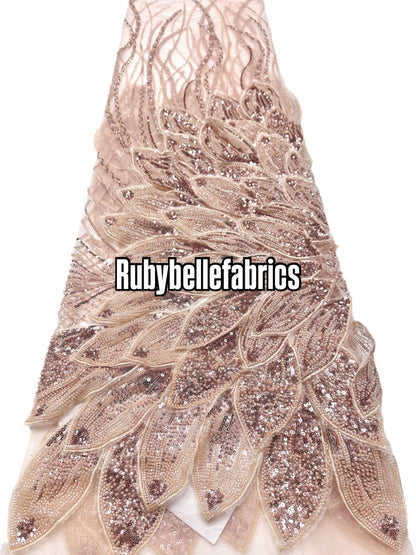 Ames 3D Deluxe Luxury Beaded Fabric