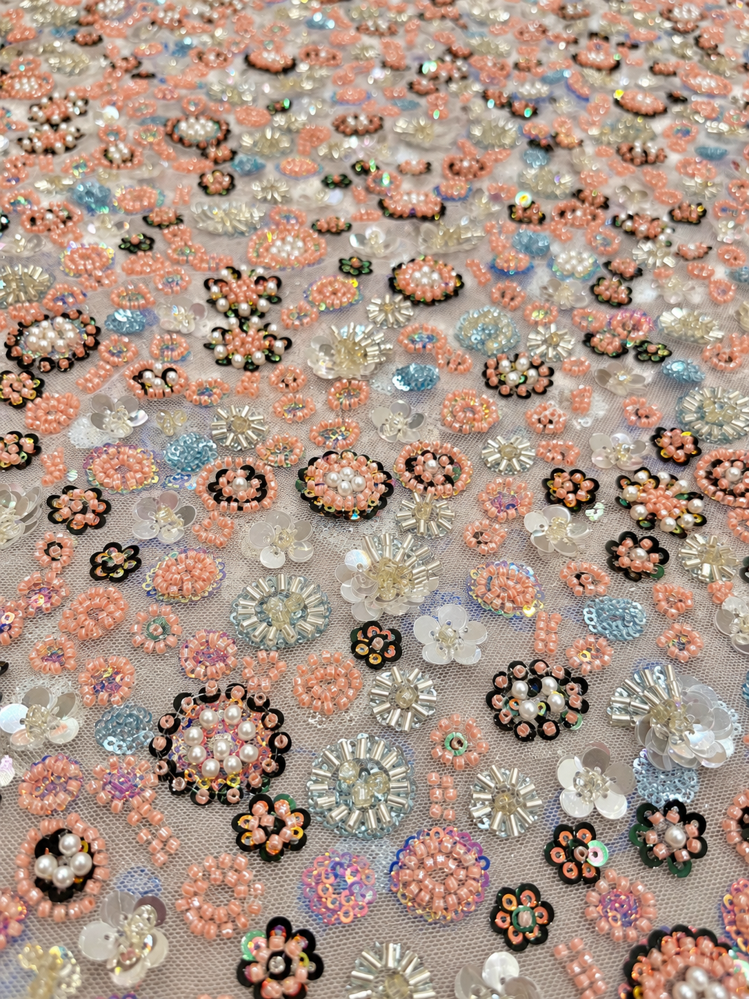 Mezalee Luxury Handmade Fabric - White