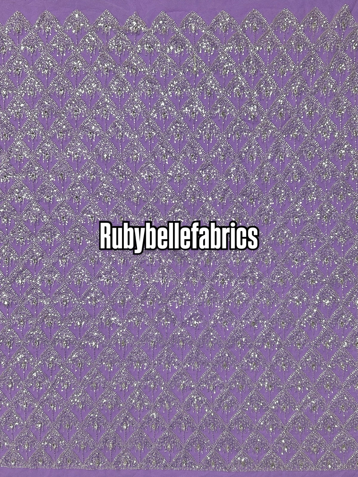 Arey Sparkle Crystal Lace Fabric