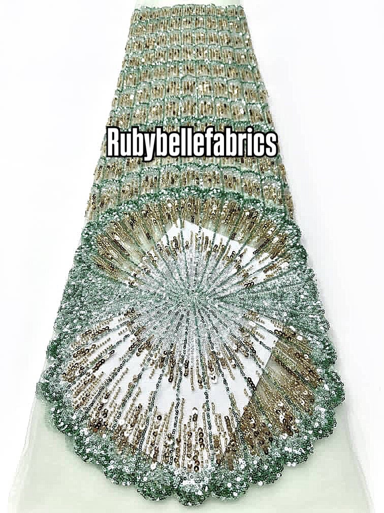 Undra Sunburst Beaded SequinFabric