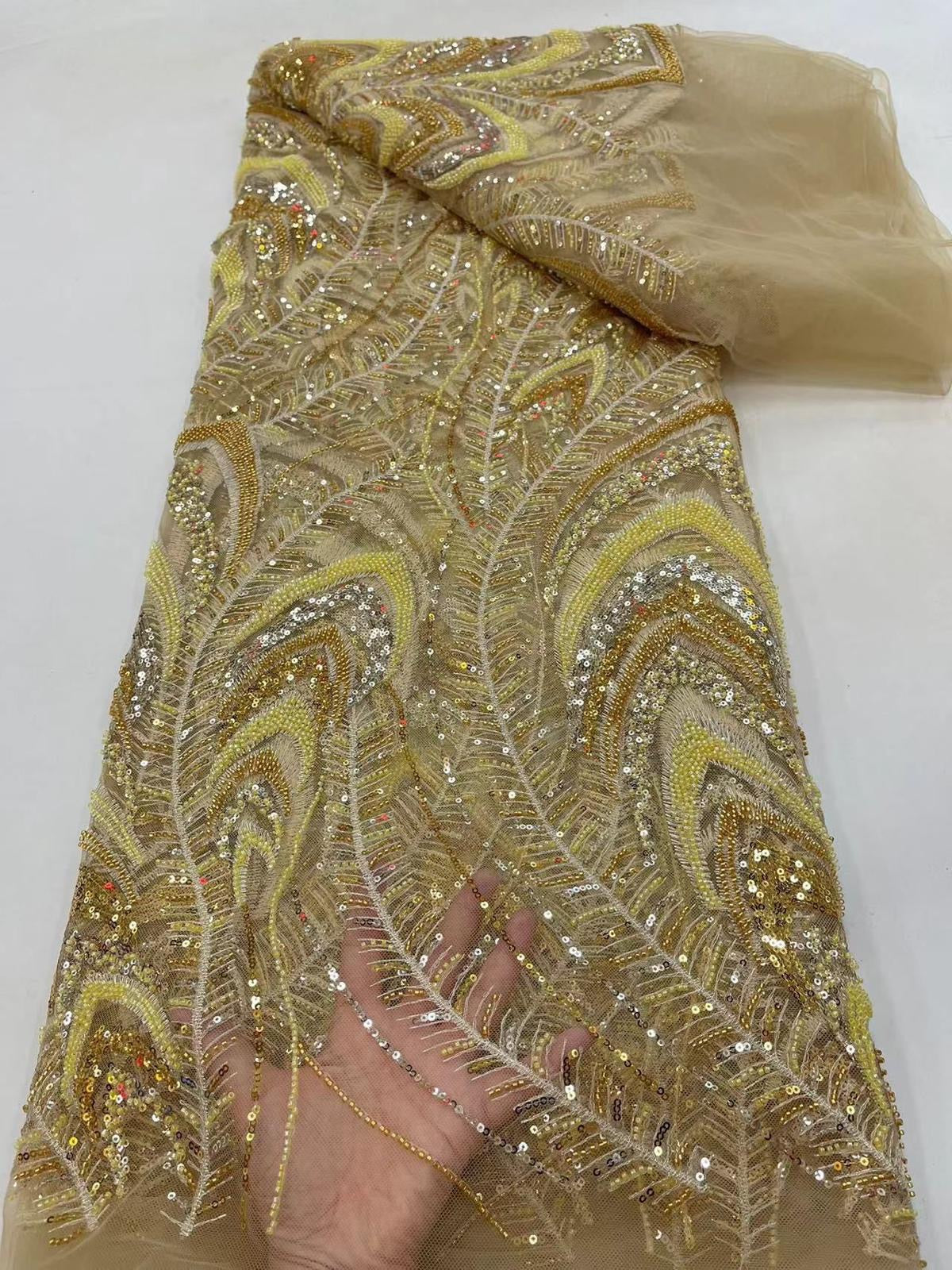 Yeerai Luxury Beaded Fabric