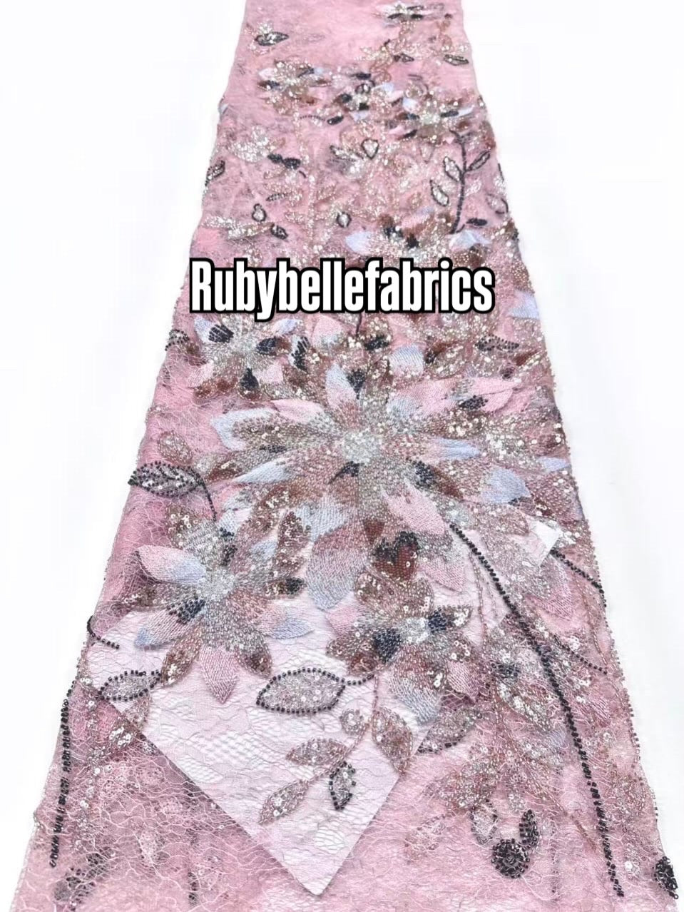 Eedex French Net Sequin Fabric