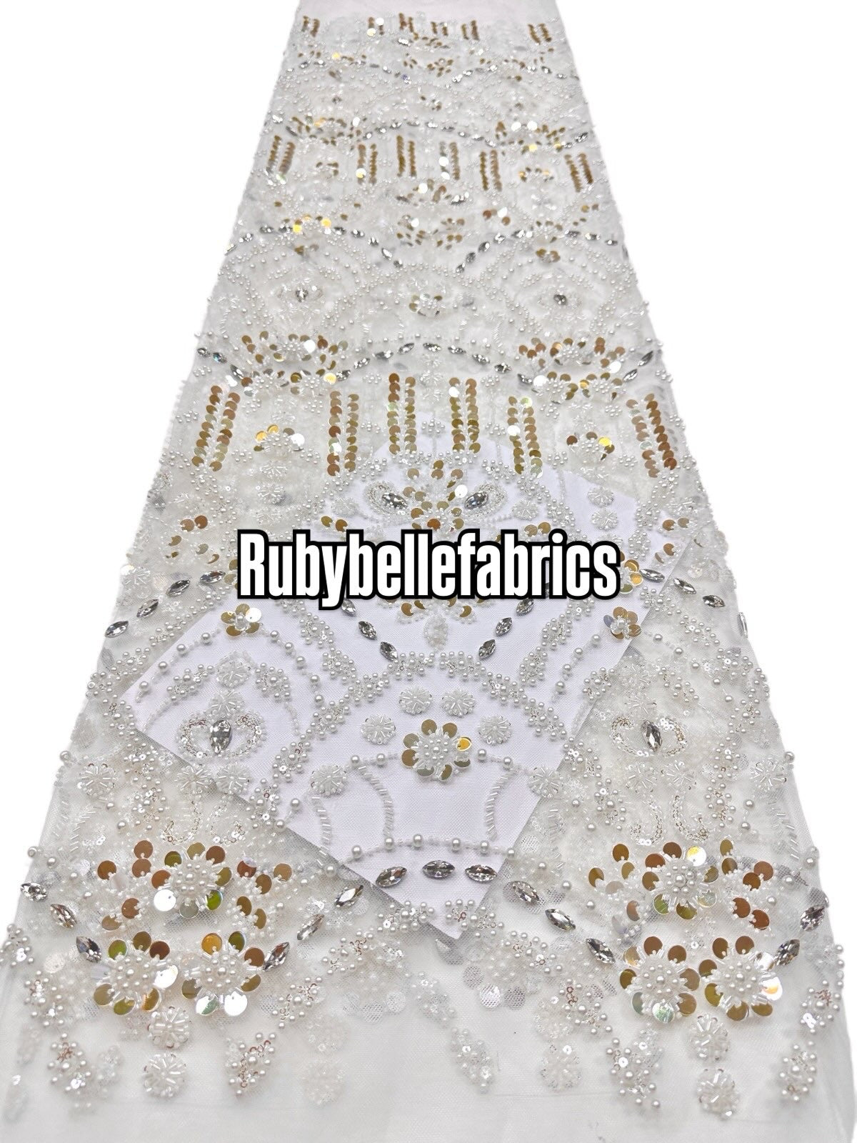 Braxly Quality Beaded Stone Fabric