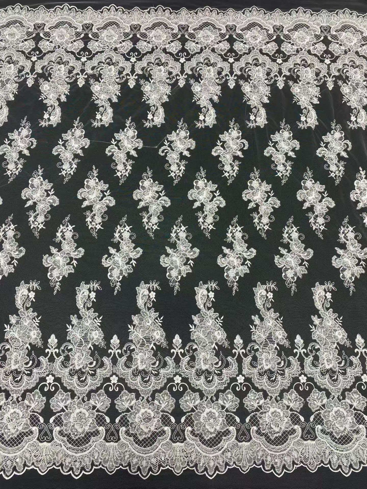 Anella Ornate Floral Motif Fabric