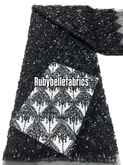 Arey Sparkle Crystal Lace Fabric
