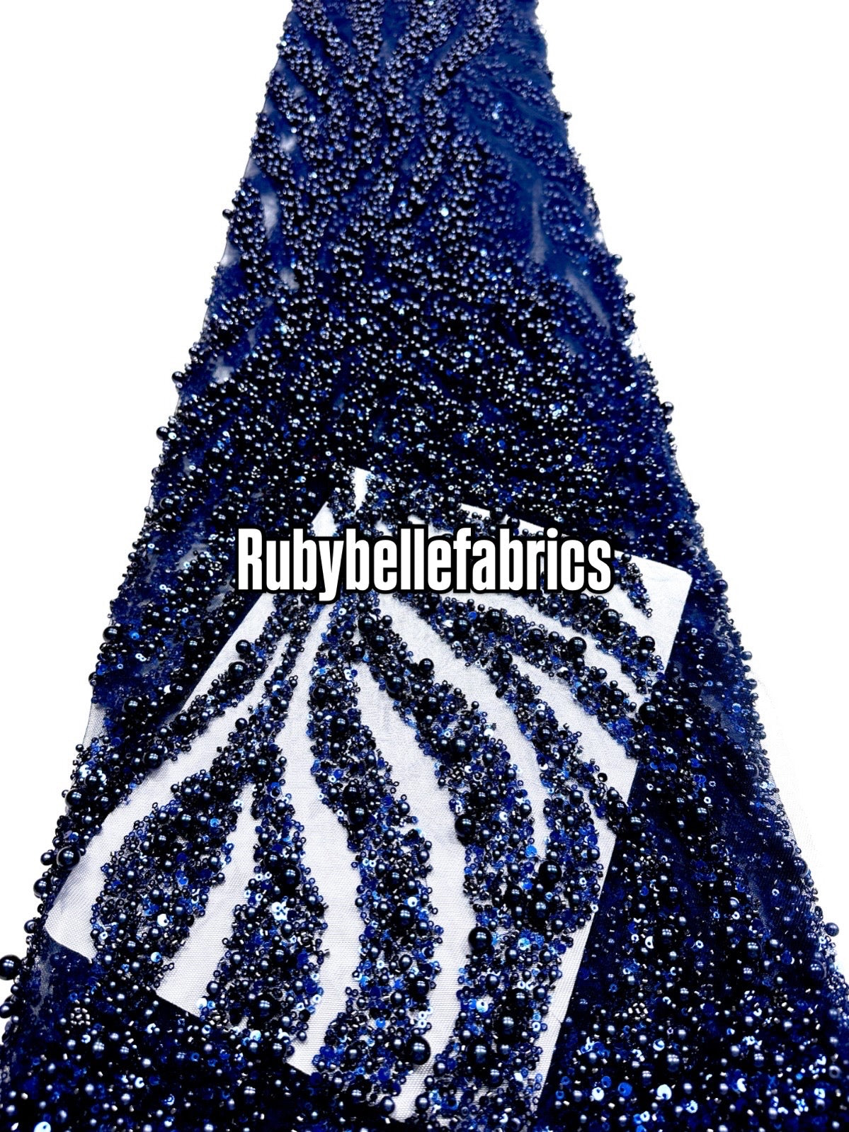 Ebra Pearls Beads Lace Fabric