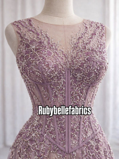 Sirelle Beaded Sequin Lace Fabric