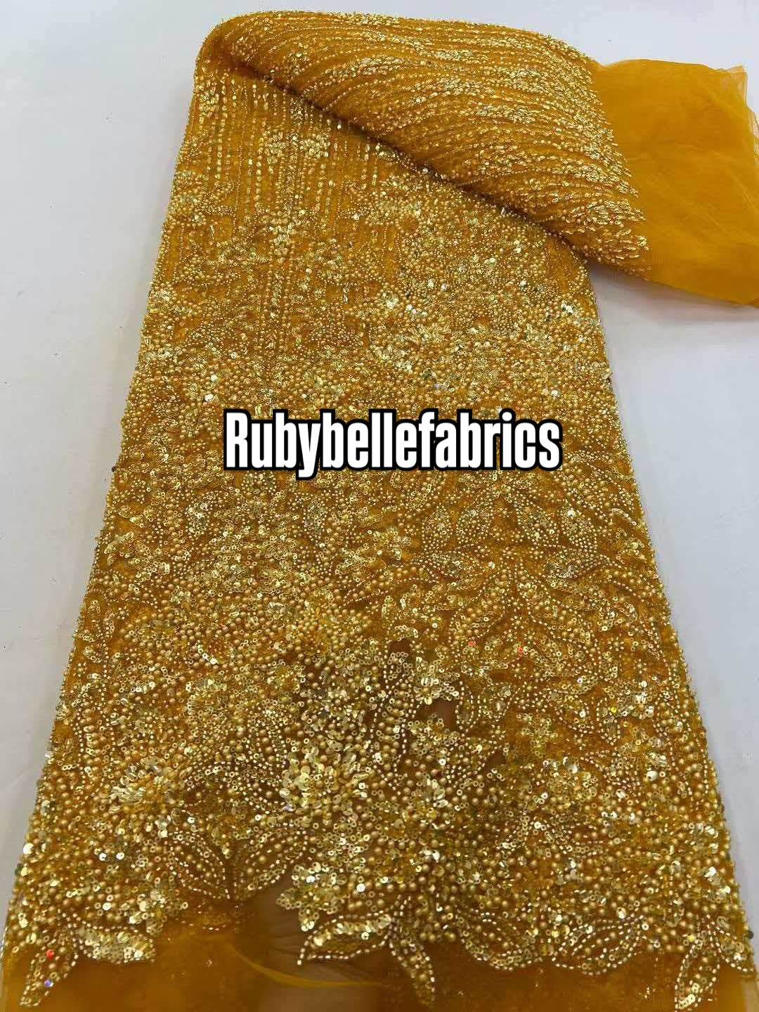 Han Beaded Sequin Lace Fabric