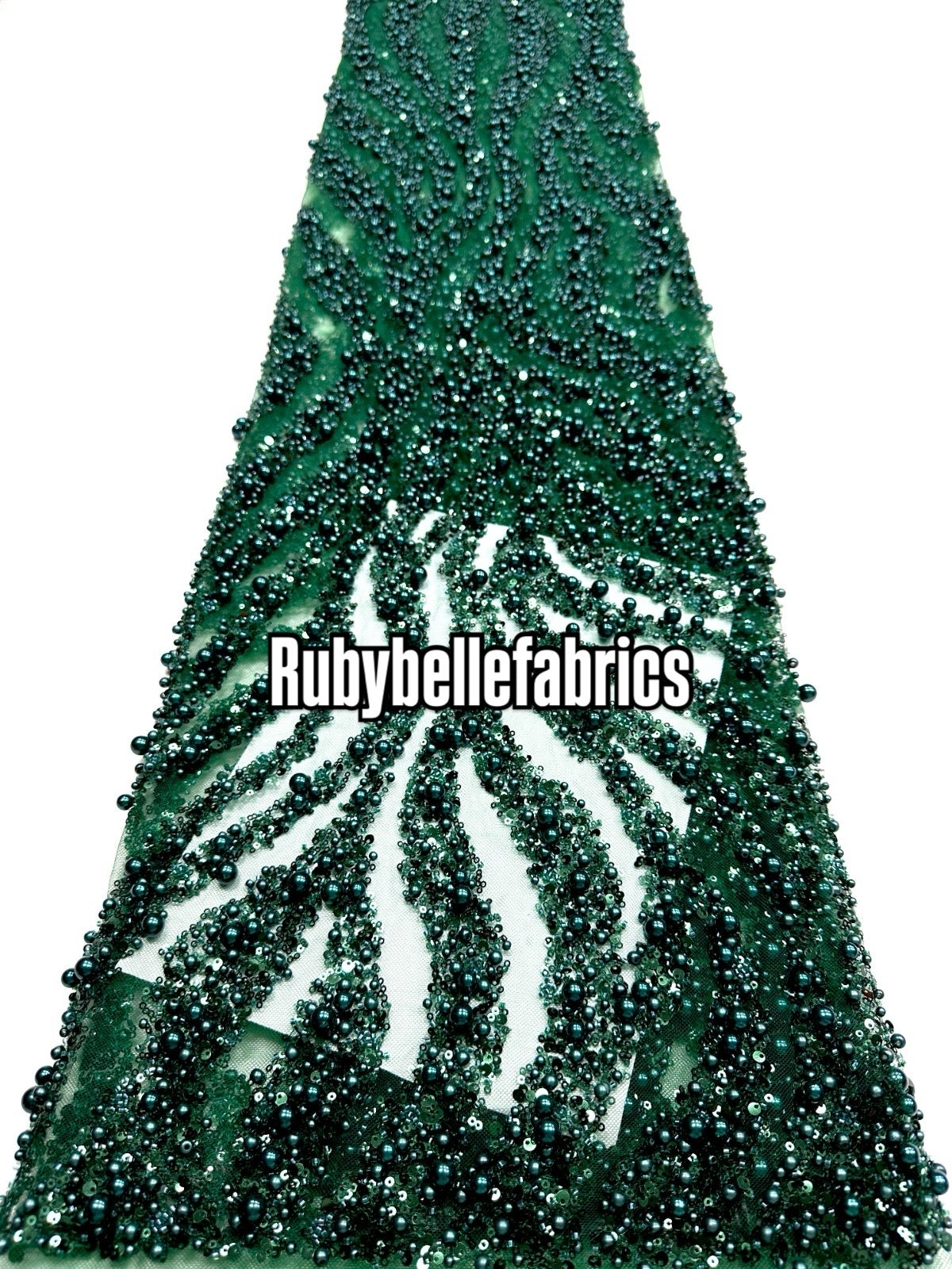 Ebra Pearls Beads Lace Fabric