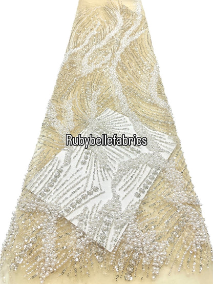 Axim High Quality Beaded Fabric