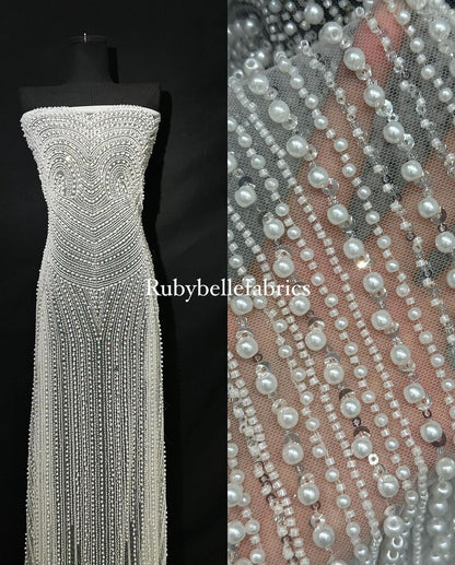 Vierule High Quality Beaded Fabric