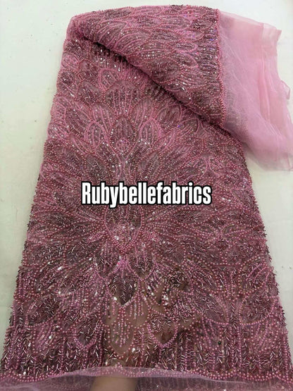 Ecials Drop Beaded Sequin Fabric