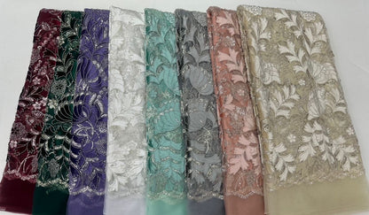 Voline Luxury Velvet Sequin Fabric - More Colors