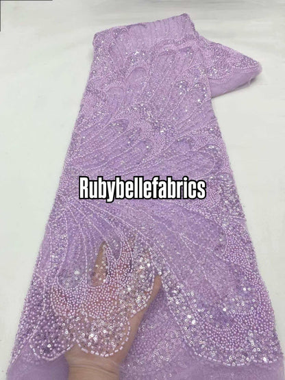 Uilt Wavy Beaded Fabric