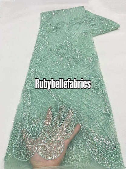 Uilt Wavy Beaded Fabric