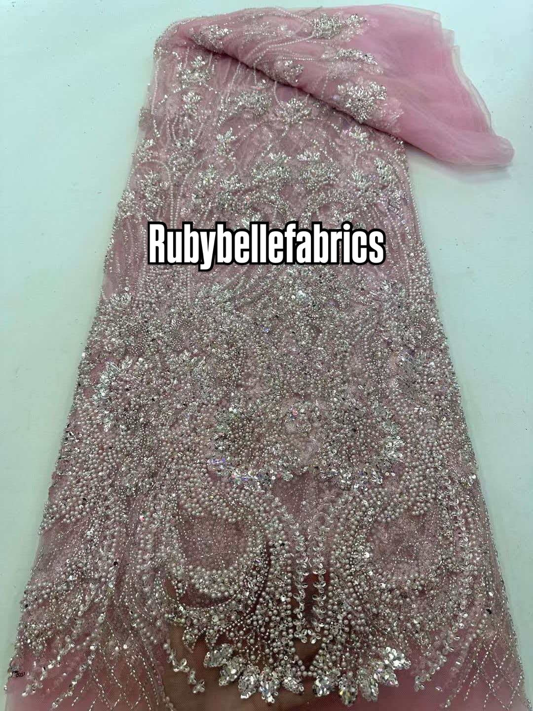 Nessia Fully Beaded Luxury Couture Fabric