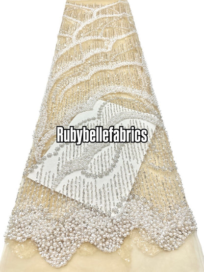 Cilia High Quality Beaded Fabric