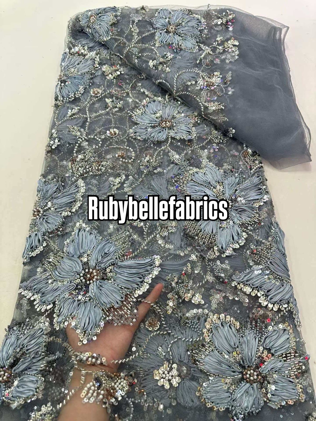 Enton Floral Petal Luxury Fabric
