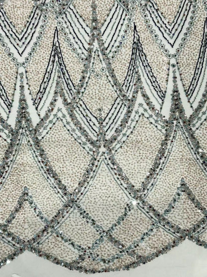 Vieonne High Quality Beaded Fabric