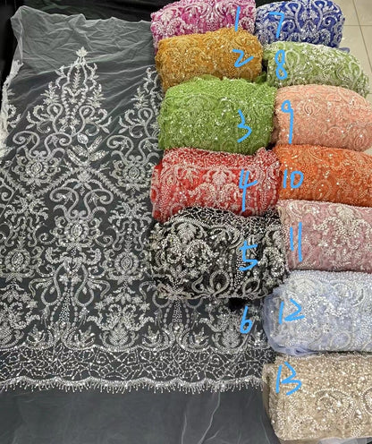 Texluxe Handmade Quality Beaded Fabric