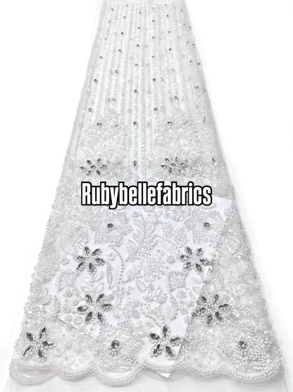 Dillixy Sparkle Crystal Lace Fabric