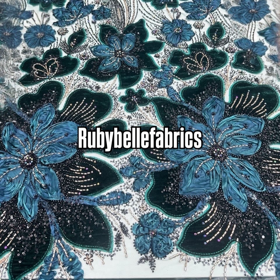 Dillon Beaded Luxury Velvet Fabric