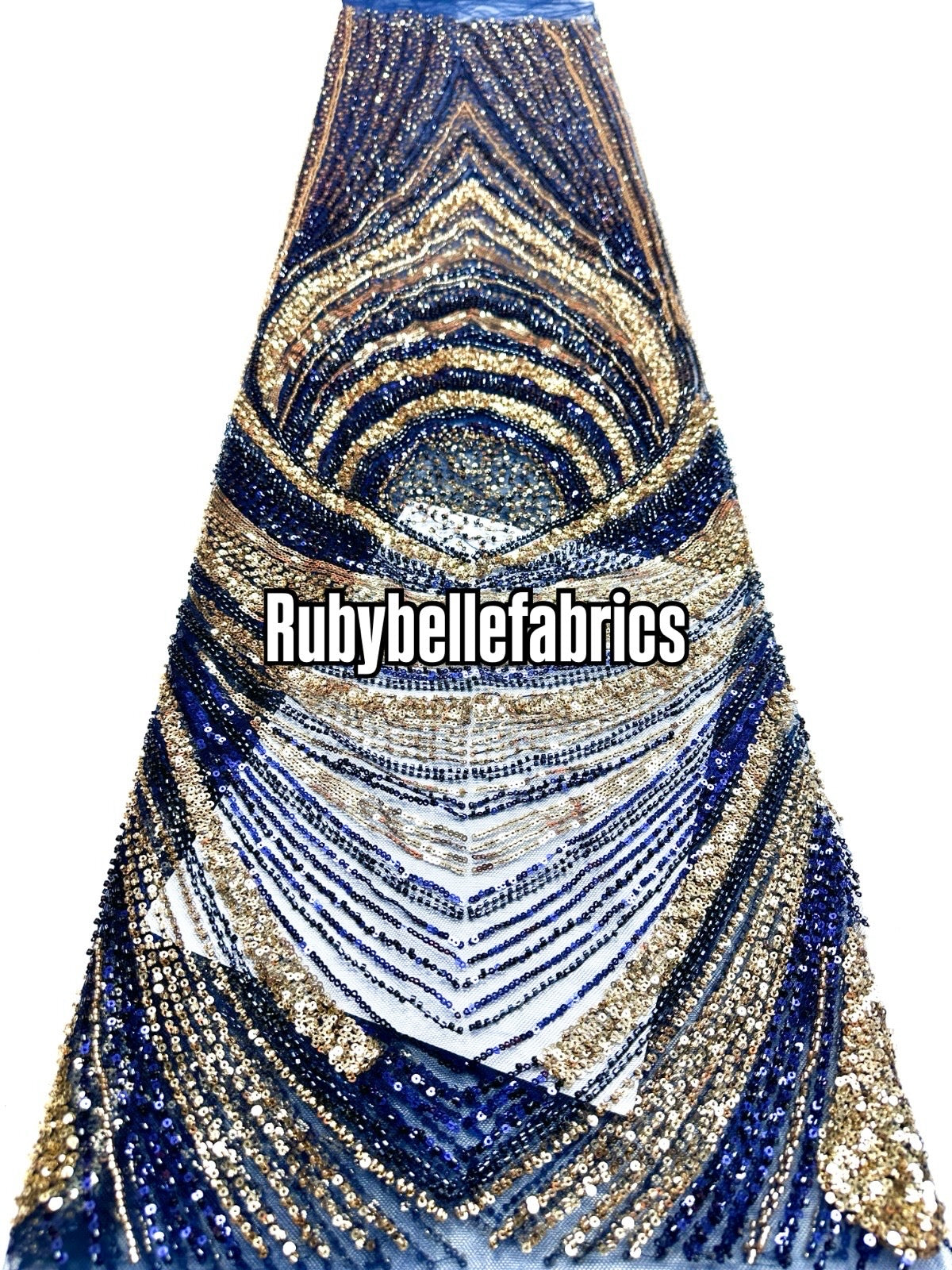 Ivlex Beaded Sequin Lace Fabric