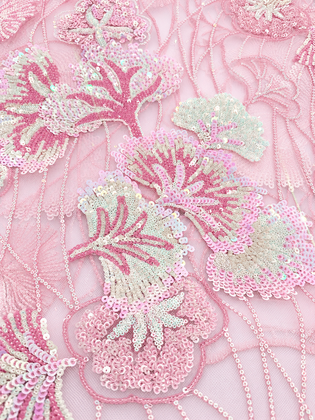 Gizelie French Lace Fabric - Pink