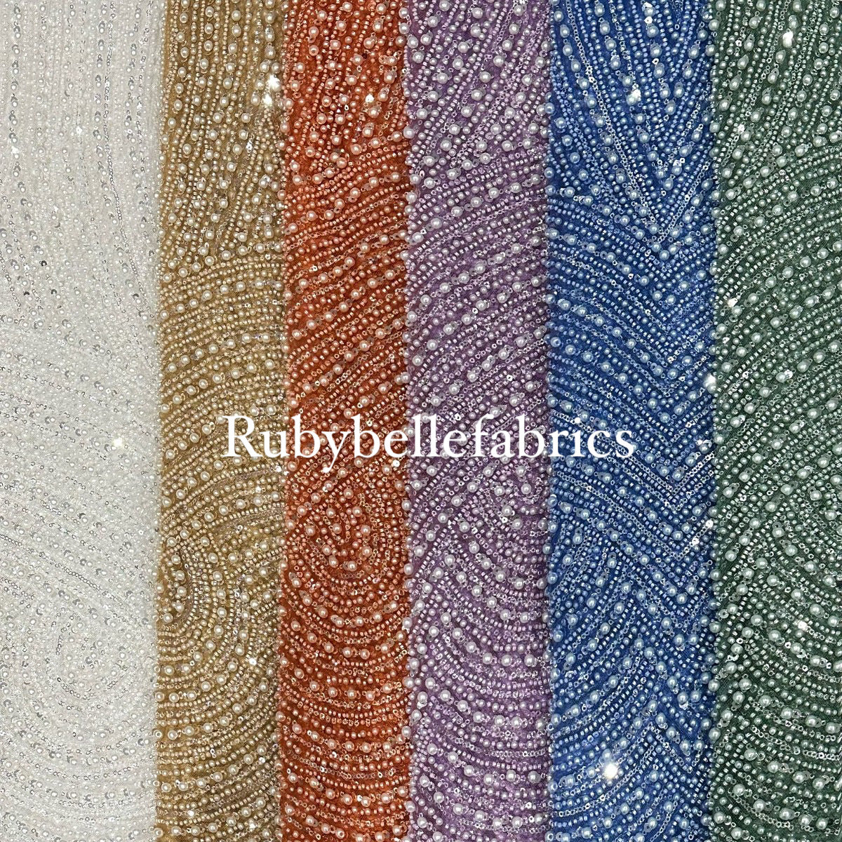 Vierule High Quality Beaded Fabric