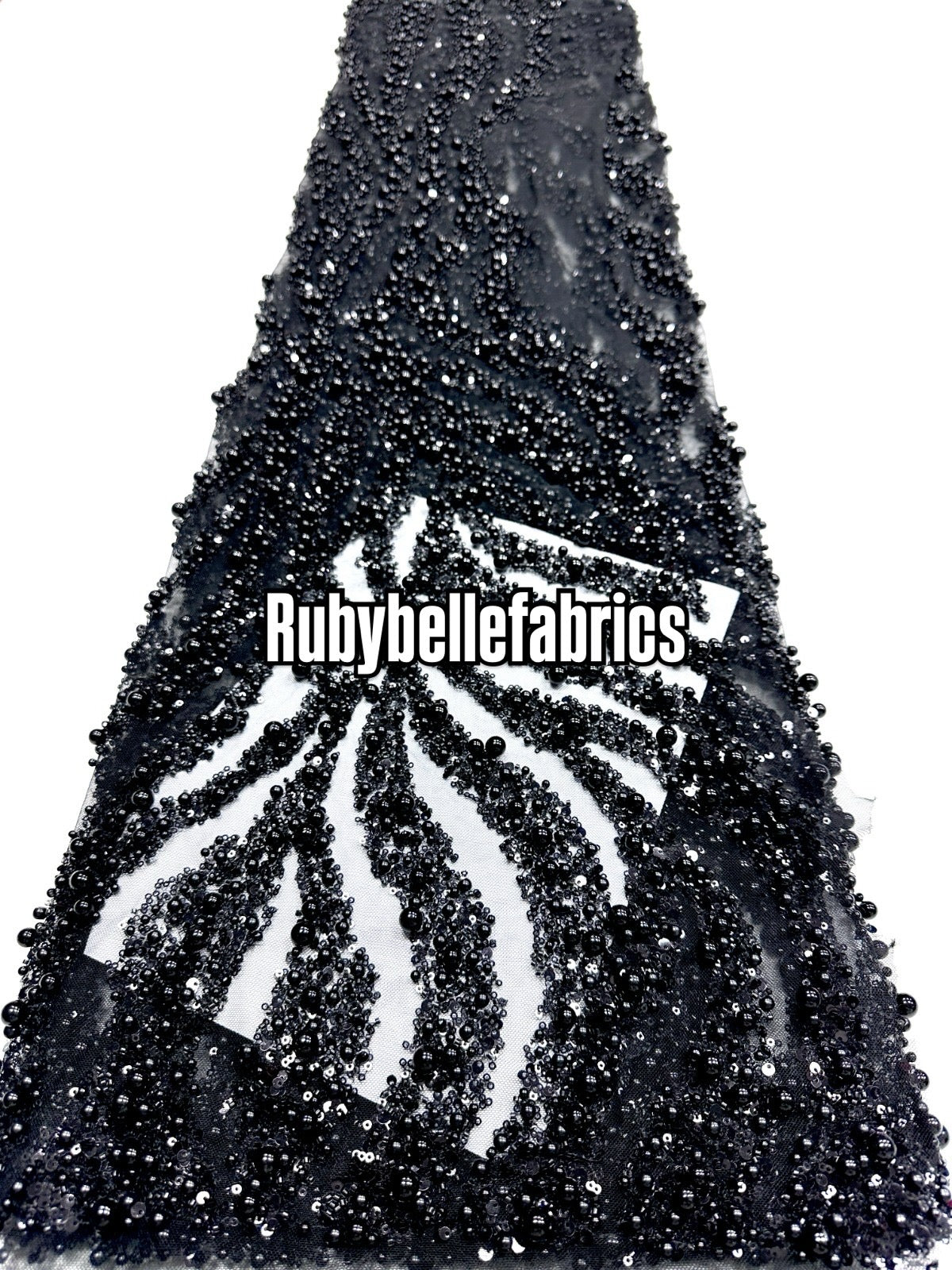 Ebra Pearls Beads Lace Fabric