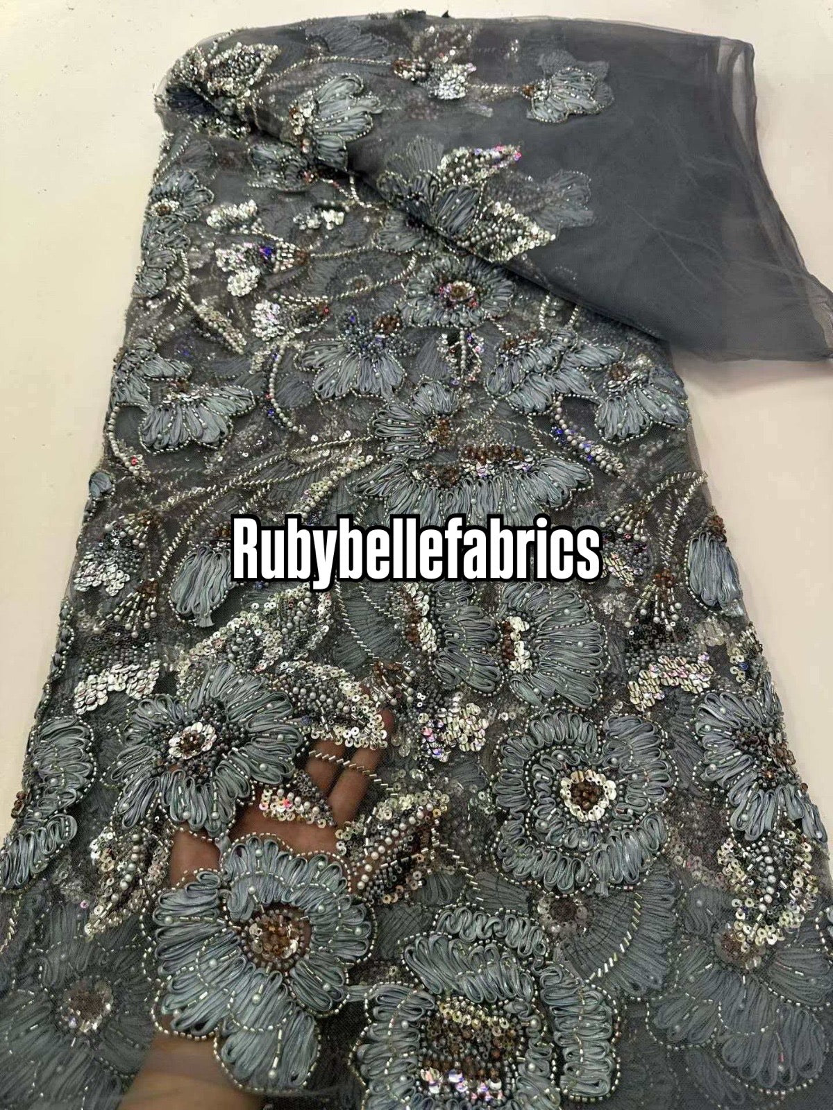 Enron Floral Petal Luxury Fabric