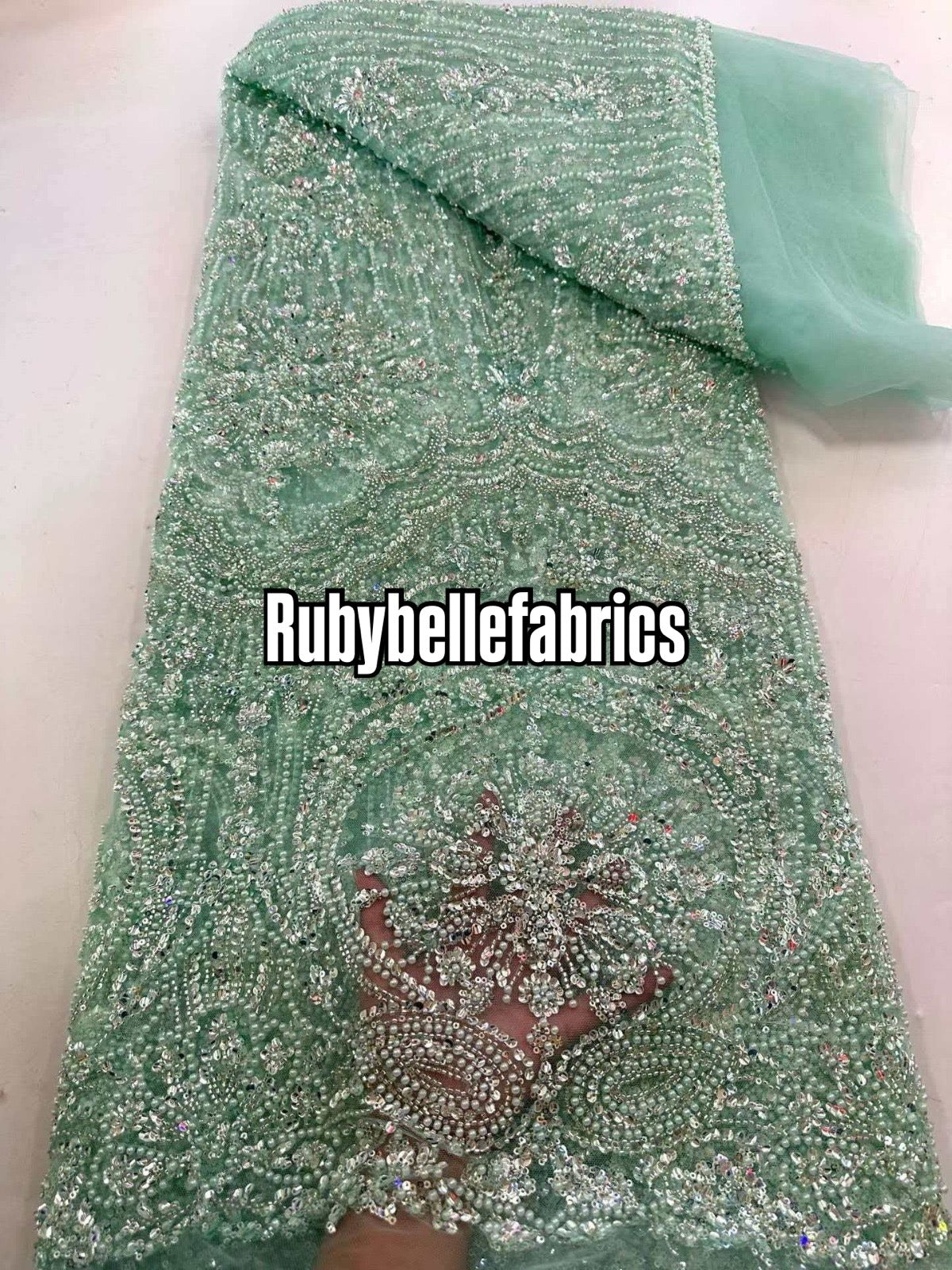 Attle Luxury Beaded Fabric