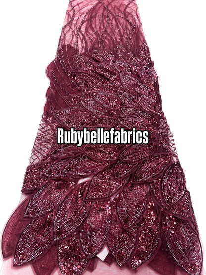 Ames 3D Deluxe Luxury Beaded Fabric