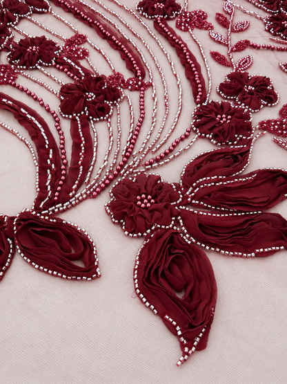 Mexolle Floral 3D Luxury Fabric