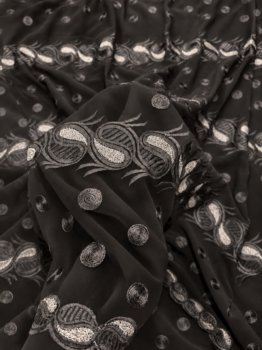 Hion Sheer Black Fabric